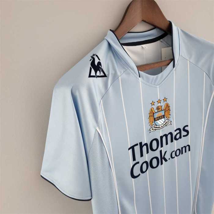 Retro Jersey 2008-2009 Manchester City Home Soccer Jersey Vintage Football Shirt