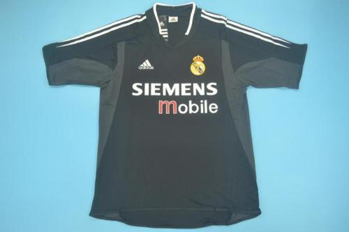 Retro Jersey 2004-2005 Real Madrid Away Black Soccer Jersey