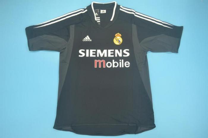 Retro Jersey 2004-2005 Real Madrid Away Black Soccer Jersey