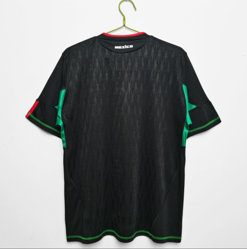 Retro Jersey 2010 Mexico Away Black Vintage Soccer Jersey