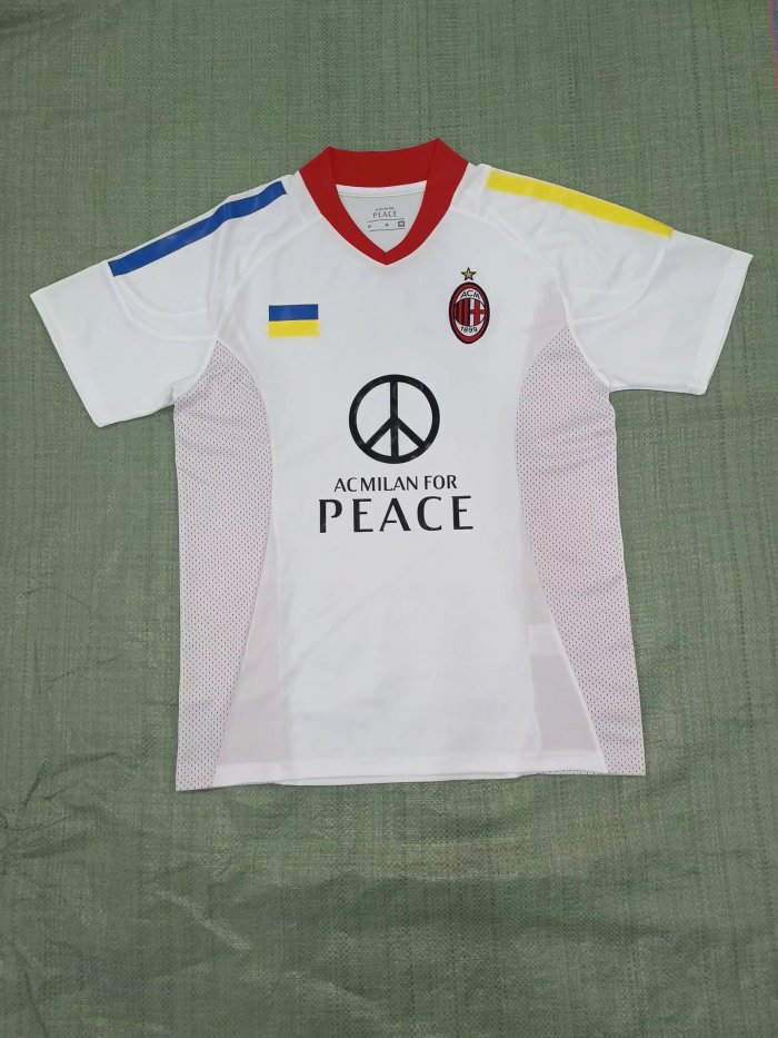 Fans Version 2022 AC Milan White Soccer Jesey