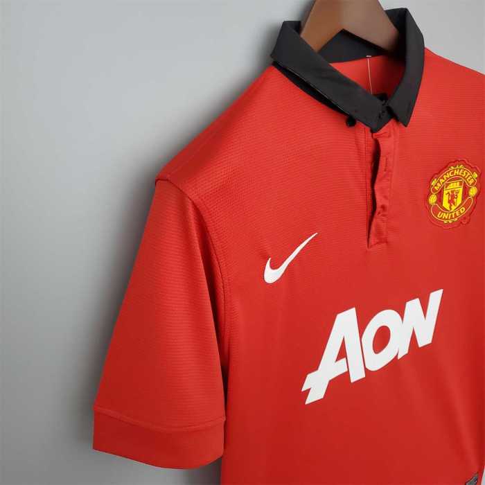 Retro Jersey 2013-2014 Manchester United Home Soccer Jersey Vintage Football Shirt