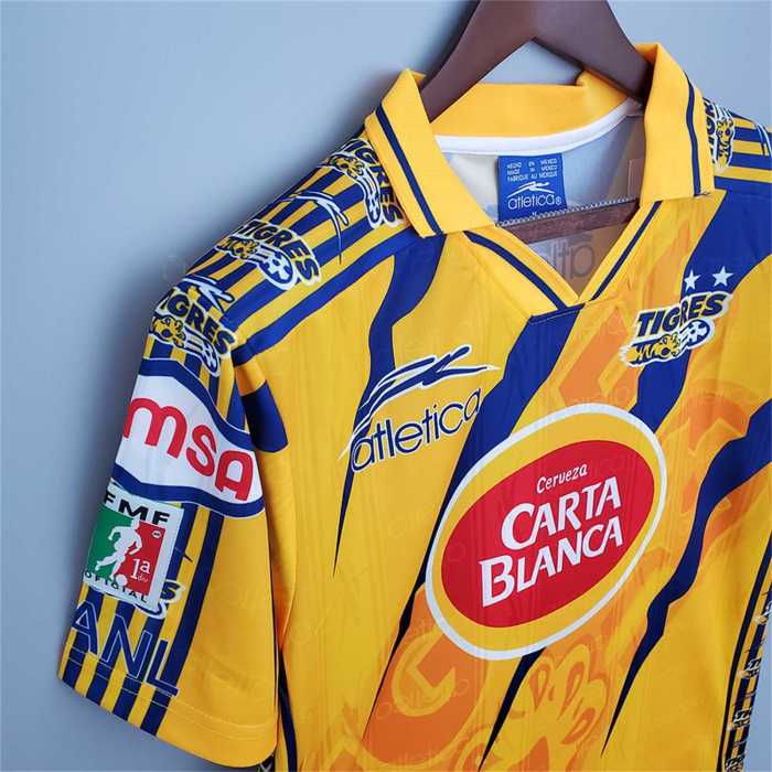 Retro Jersey 1997-1998 Tigres UANL Home Soccer Jersey Vintage Football Shirt