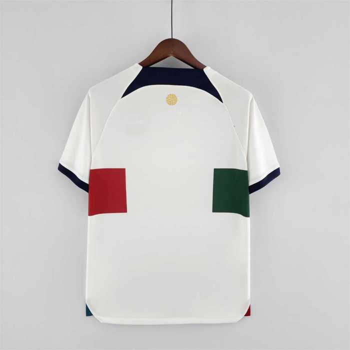 Retro Jersey 2022 Portugal Away White Soccer Jersey Vintage Football Shirt