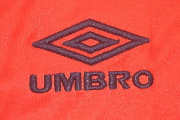 Retro Jersey 1989 England Away Red Soccer Jersey Vintage Football Shirt