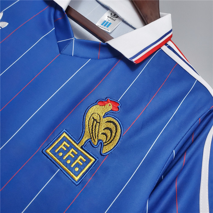 Retro Jersey 1982 France Home Soccer Jersey Vintage Football Shirt