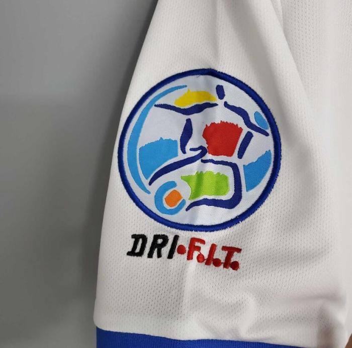 with Patches Retro Jersey 1996 Italy Away White Soccer Jersey