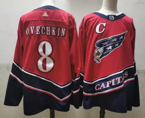 2020 Retro Jersey Washington Capitals 8 OVECHKIN Red NHL Jersey