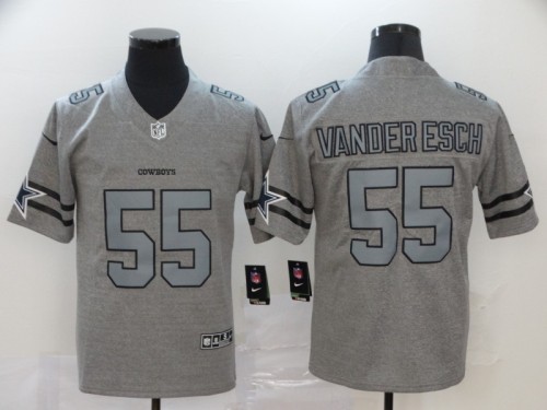 Dallas Cowboys 55 VANDER ESCH 2019 Gray Gridiron Gray Vapor Untouchable Limited Jersey