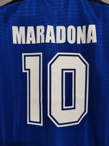 Retro Jersey 1994 Argentina 10 MARADONA Away Blue Soccer Jersey
