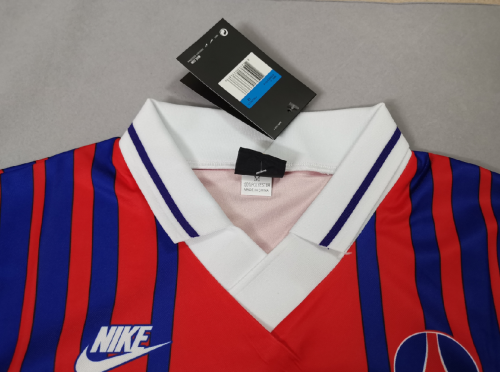 Retro Jersey 1993-1994 PSG Home Soccer  Jersey Vintage Paris Football Shirt
