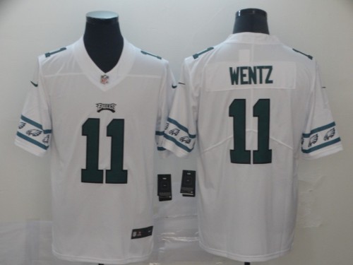 Philadelphia Eagles 11 Carson Wentz White Team Logos Fashion Vapor Limited Jersey