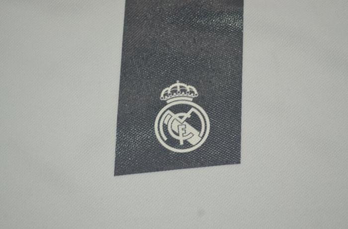 with UCL+Front Patch Long Sleeve Retro Jersey 2016-2017 Real Madrid 4 SERGIO RAMOS Home Soccer Jersey