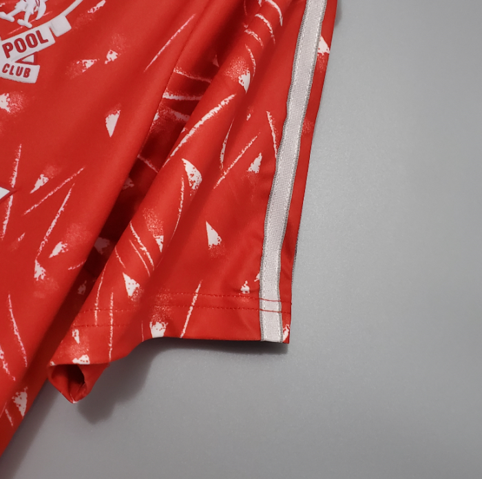 Retro Jersey 1989-1991 Liverpool Home Red Soccer Jersey Vintage Football Shirt