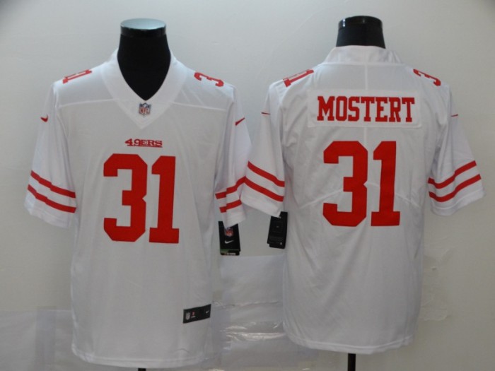 San Francisco 49ers 31 Raheem Mostert White Vapor Untouchable Limited Jersey