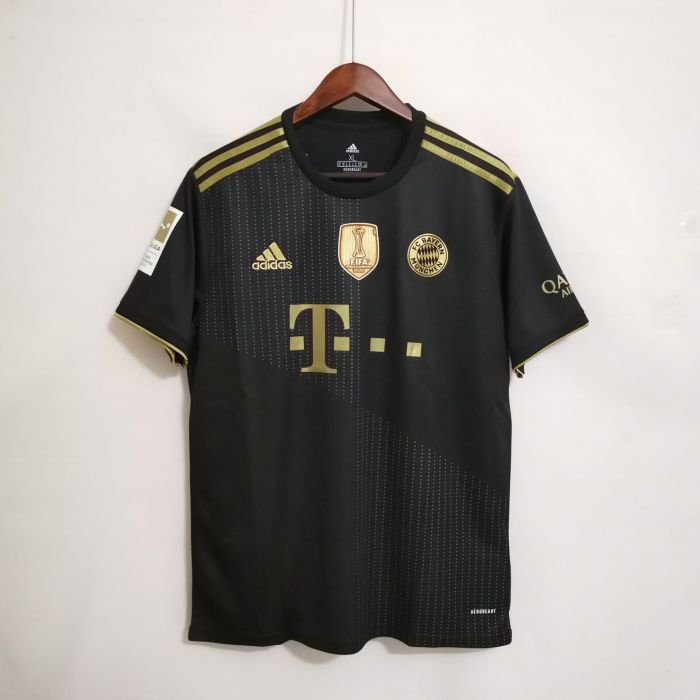 with Bundesliga Patch+Front Patch Retro Jersey Bayern Munich 2021-2022 MÜLLER 25 Away Black Soccer Jersey