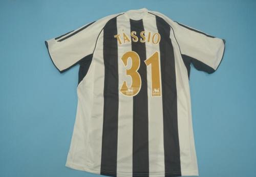 Retro Jersey 2005-2006 Newcastle United 31 TASSIO Home Soccer Jersey