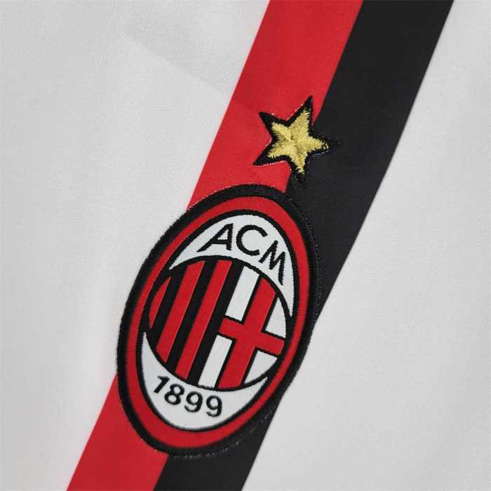 Retro Jersey 2011-2012 AC Milan Away White Soccer Jersey Vintage Football Shirt