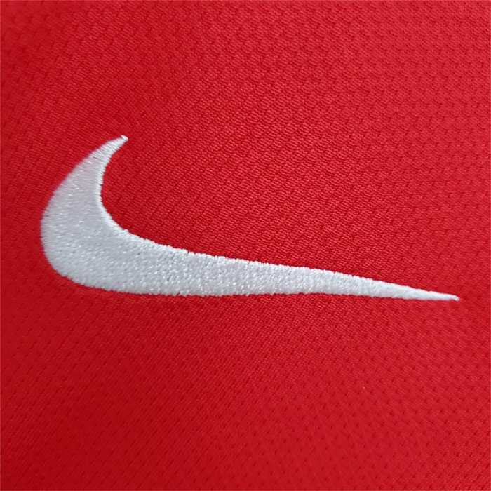 Retro Jersey Long Sleeve 2004-2006 Manchester United Home Soccer Jersey Vintage Football Shirt