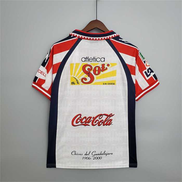 Retro Jersey 1999-2000 Chivas Away White Soccer Jersey Vintage Football Shirt