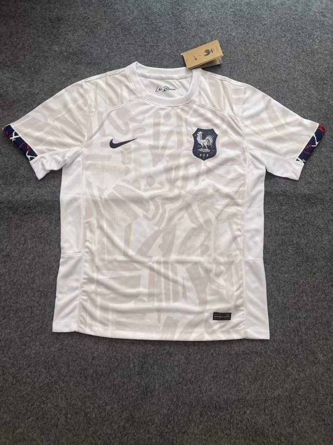 Fan Version 2023 France Away White Soccer Jersey