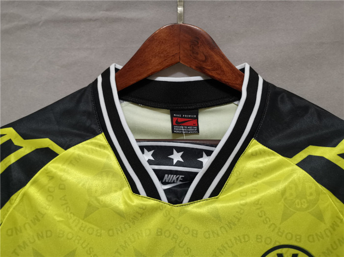 Retro Jersey 1994-1995 Borussia Dortmund Home Soccer Jersey Vintage BVB Football Shirt