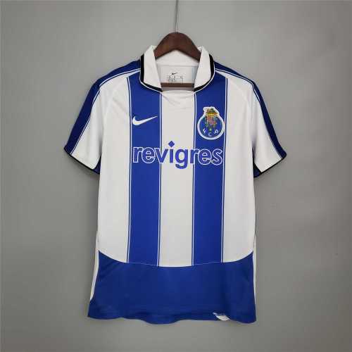 with UCL Patch Retro Jersey 2003-2004 Porto Vintage Home Soccer Jersey