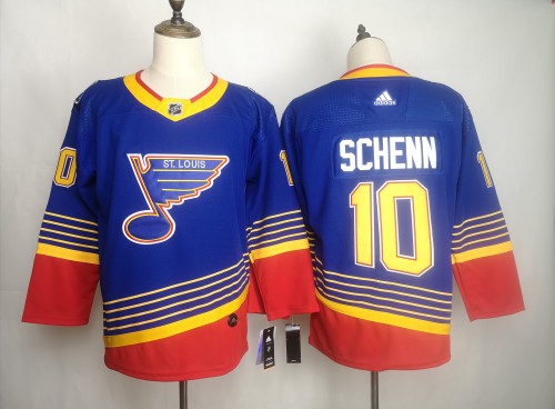 St. Louis Blues 10 Brayden Schenn Blue NHL Hockey Jersey
