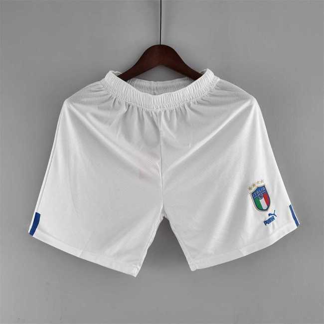 2022 Italy White Soccer Shorts