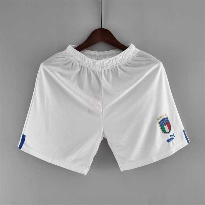 2022 Italy White Soccer Shorts