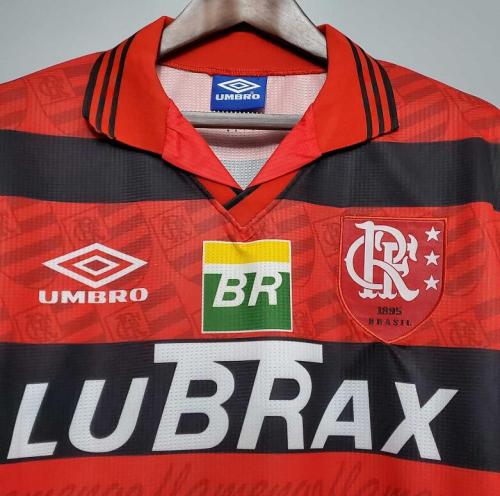 Retro Jersey 1995-1996 Flamengo Home Red Soccer Jersey Vintage Football Shirt