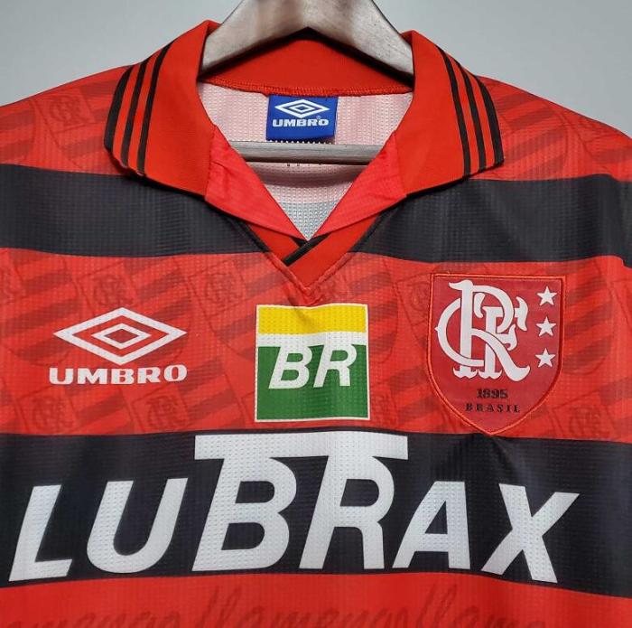 Retro Jersey 1995-1996 Flamengo Home Red Soccer Jersey Vintage Football Shirt