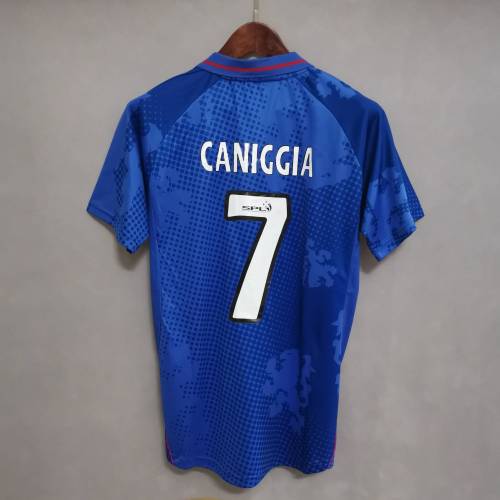 Retro Jersey 2002-2003 Rangers CANIGGIA 7 Home Soccer Jersey Vintage Football Shirt