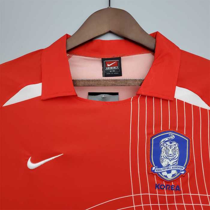 Retro Jersey 2002 South Korea Home Soccer Jersey Vintage Football Shirt