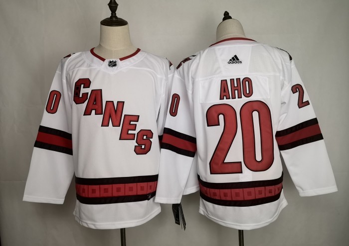 Carolina Hurricanes 20 Sebastian Aho White Jersey