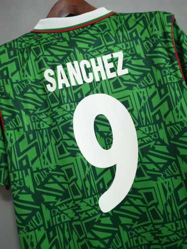 Retro Jersey 1994 Mexico SANCHEZ 9 Home Soccer Jersey