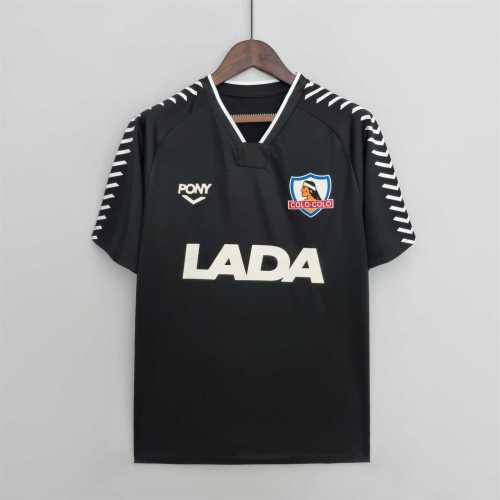 Retro Jersey 1992 Colo-Colo Away Black Soccer Jersey Vintage Football Shirt
