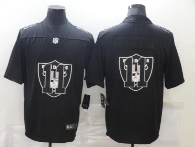 Oakland Raiders 11 RUGGS III Black Shadow Logo Limited Jersey