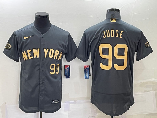 Yankees 99 Aaron Judge Charcoal 2022 MLB All-Star Flexbase Jerseys