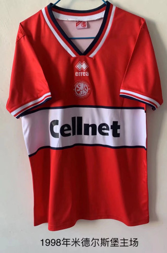 Classic 1998 Middlesbrough Home Retro Soccer Jersey