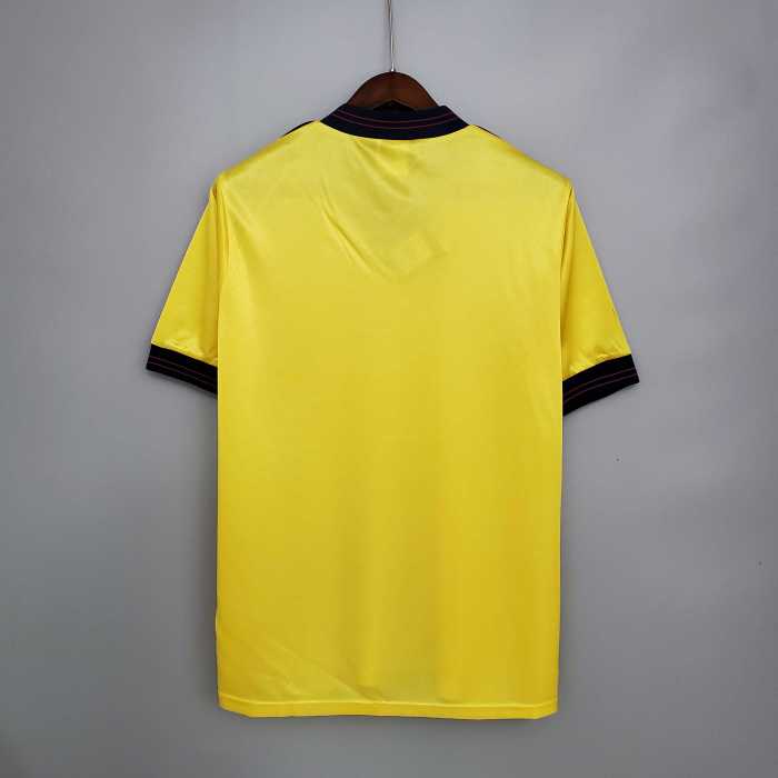 Retro Jersey 1983-1986 Arsenal Away Yellow Soccer Jersey
