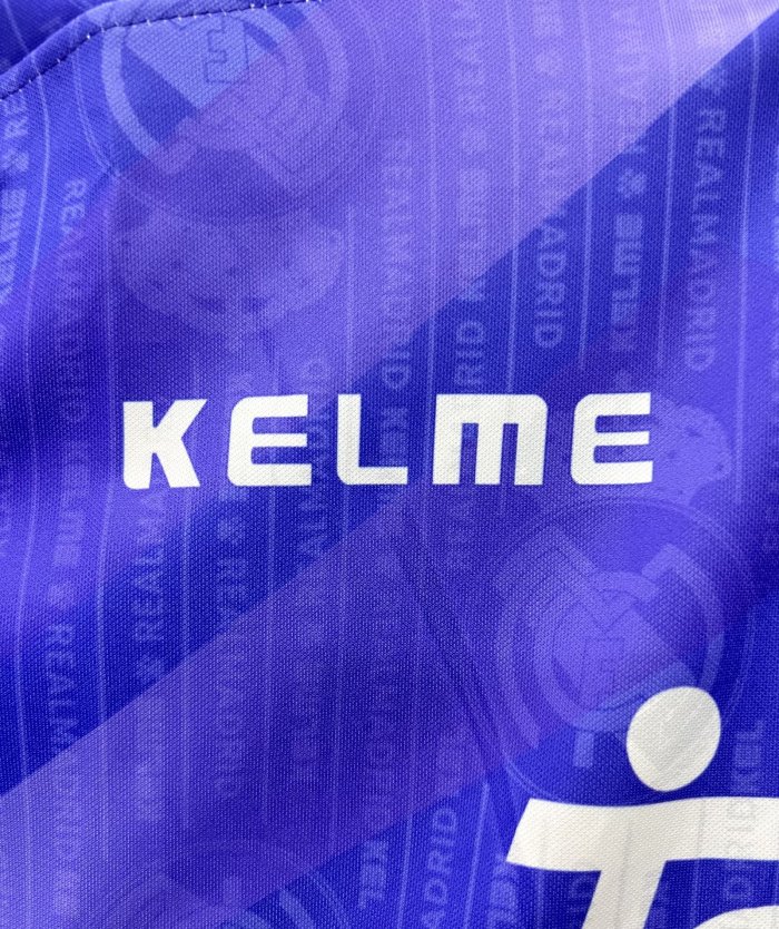 with LFP Patch Retro Jersey 1996-1997 Real Madrid Away Purple Soccer Jersey