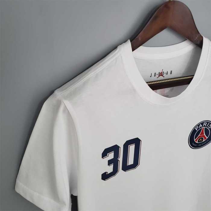 K00053 PSG MESSI 30 White Soccer T-shirt