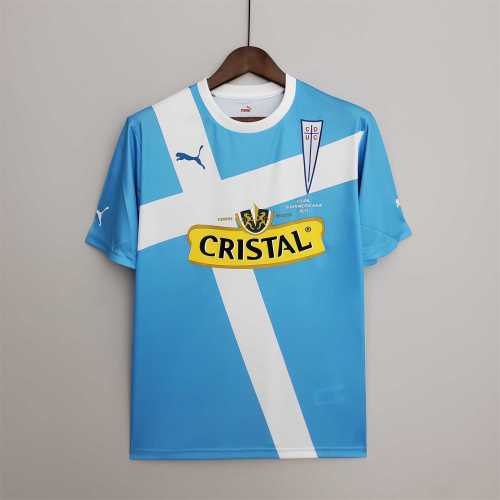 Retro Jersey 2011 Catholic University Commemorative Blue Soccer Jersey Universidad Catolica Football Shirt