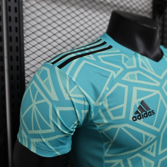 Player Version 2023 Algeria Blue Soccer Jersey