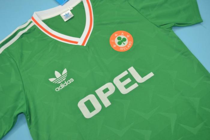 Retro Jersey 1990 Ireland 19 Home Green Soccer Jersey Vintage Football Shirt