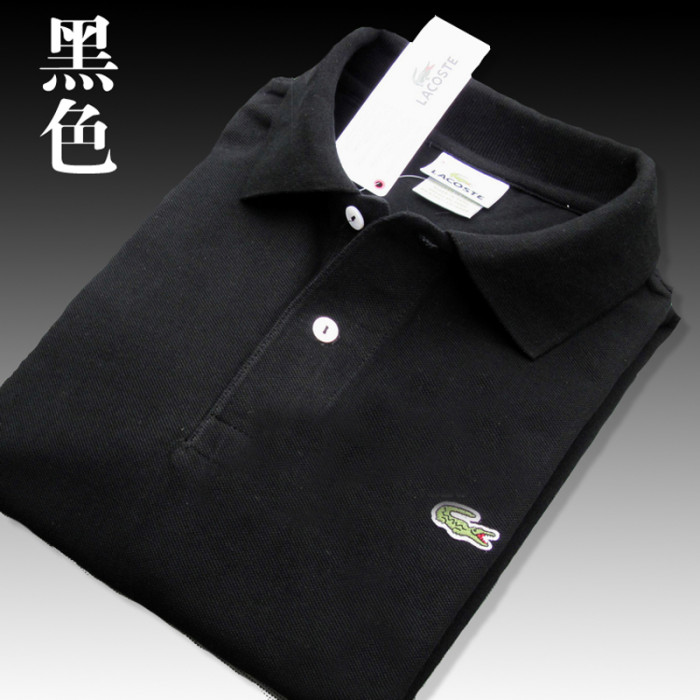 Black Classic La-coste Polo Same Style for Men and Women