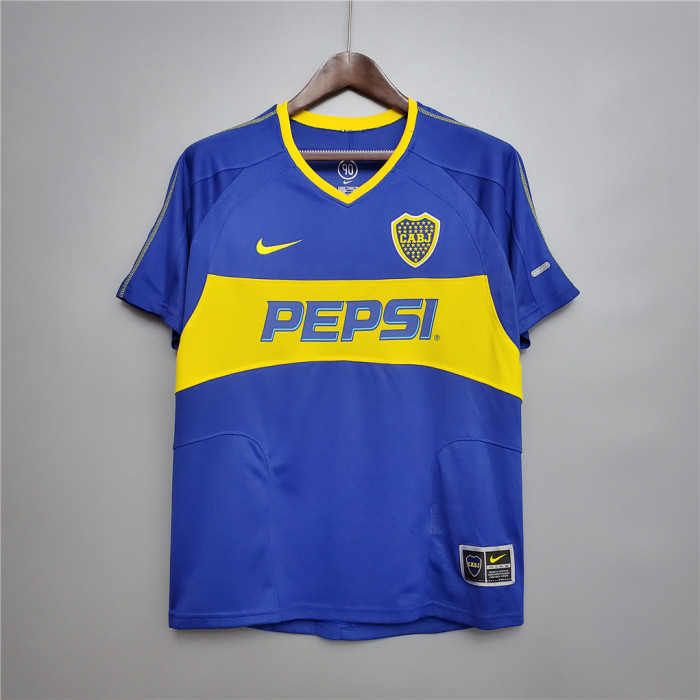 Retro Jersey 2003-2004 Boca Juniors Home Soccer Jersey