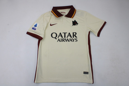with Serie A Patch Retro Maillot 2020-2021 As Roma Vintage Away Soccer Jersey