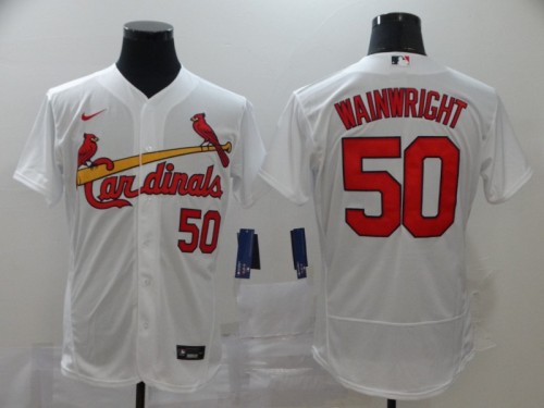 St. Louis Cardinals 50 WAINWRIGHT White 2020 Flexbase Jersey
